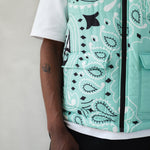 Detail paisley print green