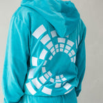 Hoodie wit logo, zwart streetwear
