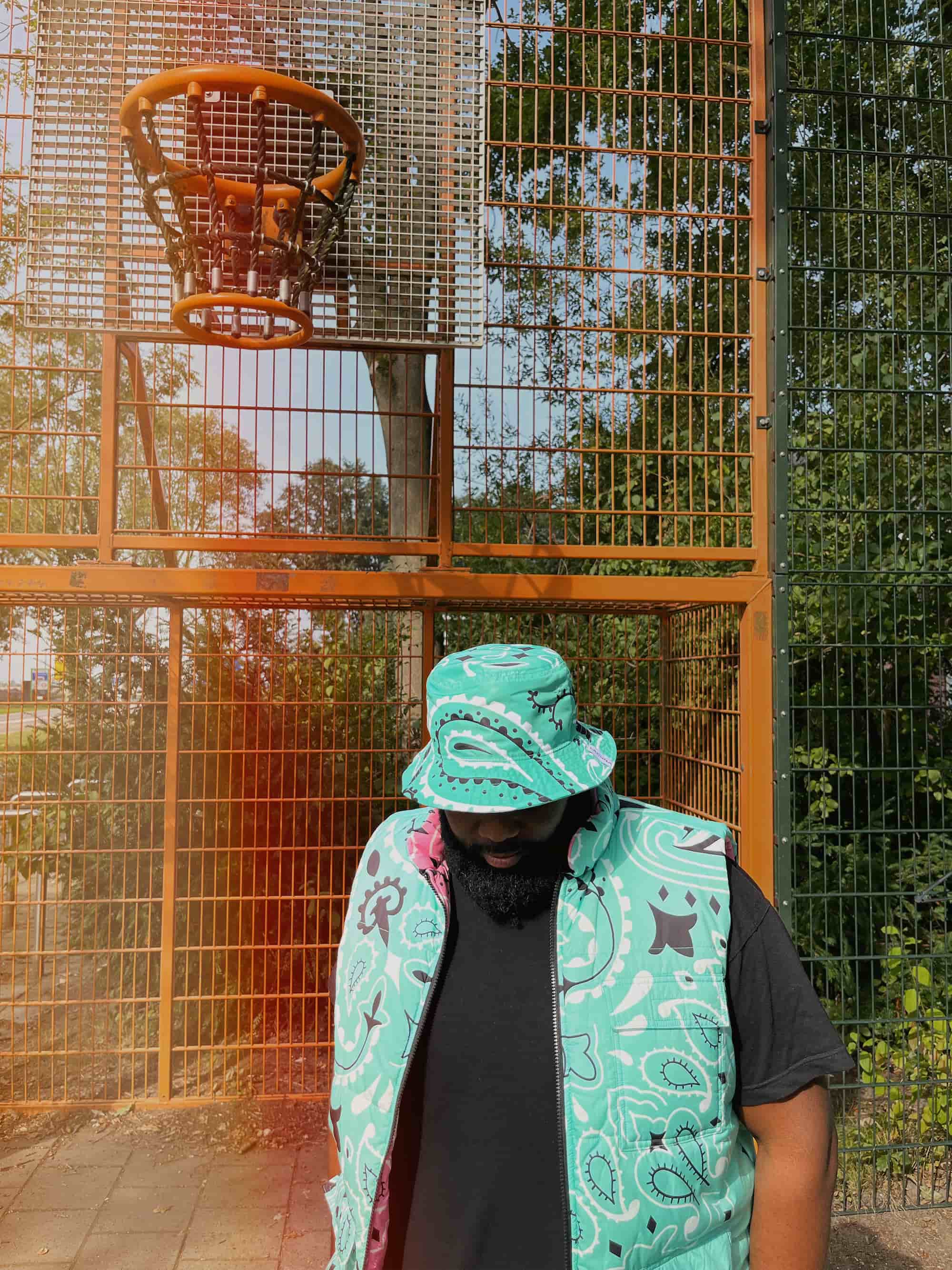 Black oversized heavyweight hoodie