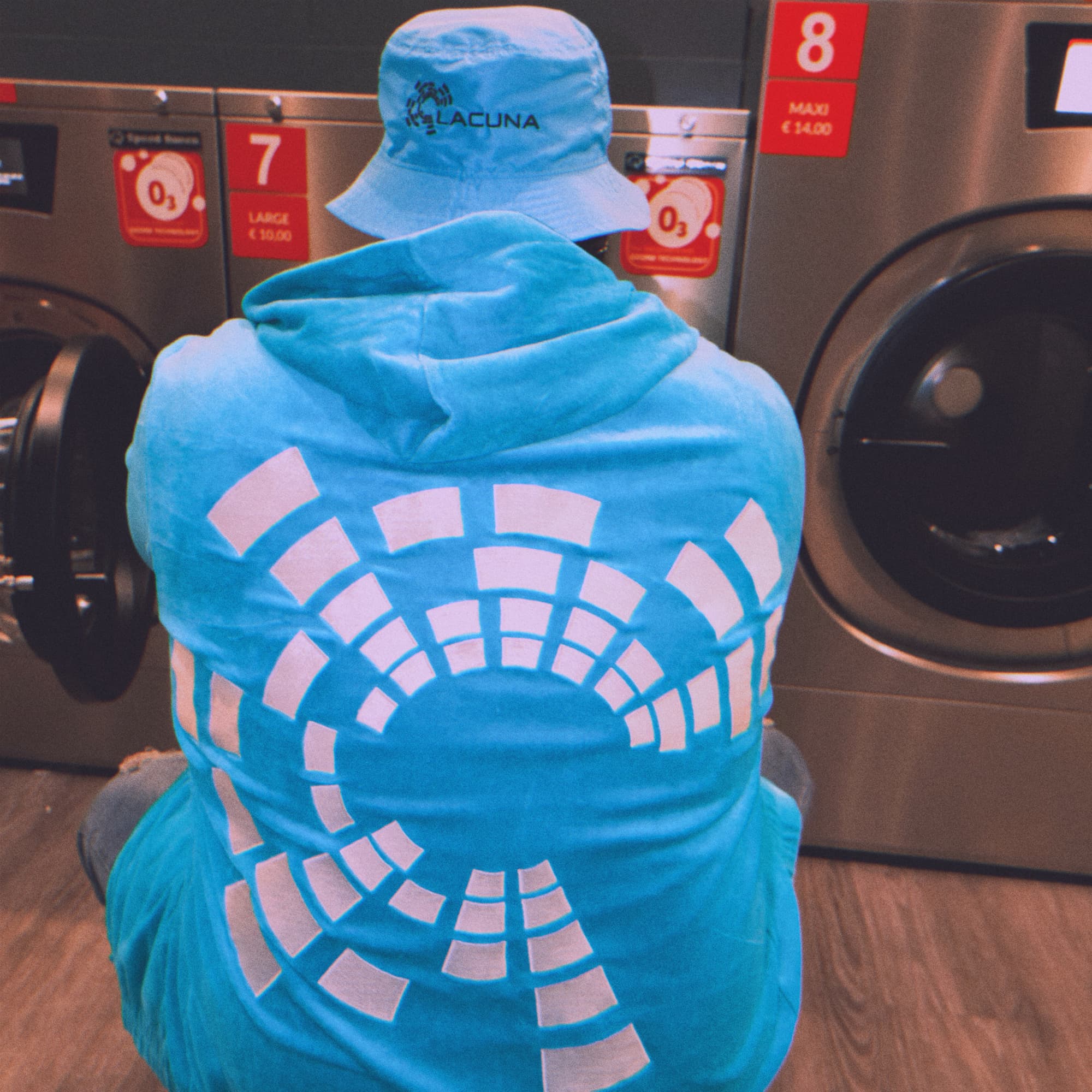 Zwarte oversized hoodie van Lacuna